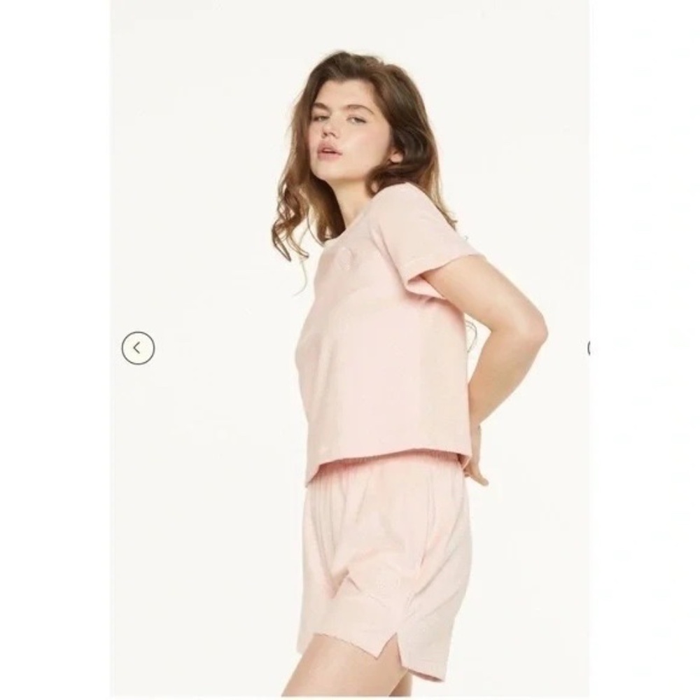 Terrycloth Cropped Tee and Shorts SET Size S
